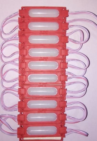 MODULO PASTILLA LED ROJO 12V PAQX10