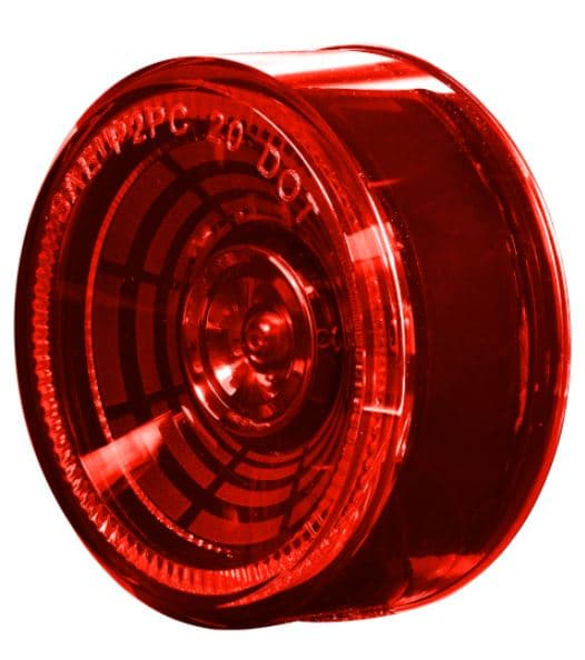 LAMPARA DEMARCADORA REDONDA 2.5 PULG 4 LED ROJO 12V