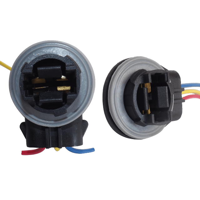 SOCKET BOMBILLO 3157 CHEVROLET NEGRO (2 GUIAS PEQUENA PAQ X 10