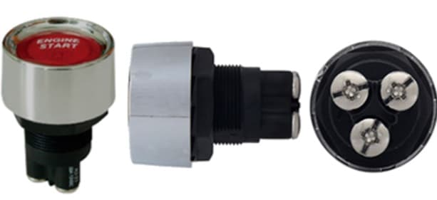 SWITCH PRECALENTAMIENTO PILOTO LED ROJO 50A 12V (22O) - HEAVY DUTY