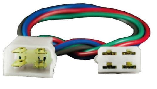 PACHA CONECTOR CON CABLE 4 VIAS MACHO-HEMBRA CABLE CENTELSA PAQ X 10
