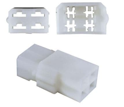 PACHA CONECTOR SIN CABLE 4 VIAS 8 TERMINALES PAQ X 10