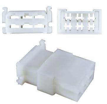 PACHA CONECTOR SIN CABLE 6 VIAS 12 TERMINALES PAQ X 10
