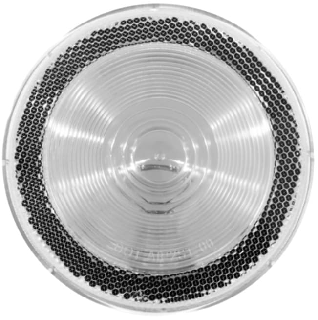 LAMPARA BOMBILLO REDONDA 4 PULG REVERSA REFLECTIVA BLANCO 12V SIN ARO