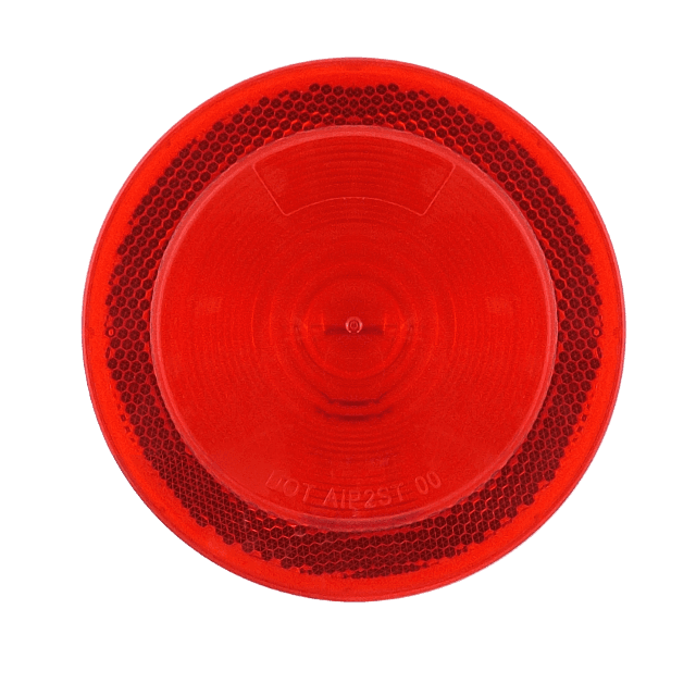 LAMPARA STOP REDONDA BOMBILLO 4 PULG REFLECTIVA ROJO 12V