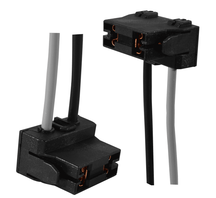 SOCKET BOMBILLO H7 PARA ALTA TEMPERATURA-CIERRE CON BLOQUEO CABLE 14AWG KTC PAQ X 10