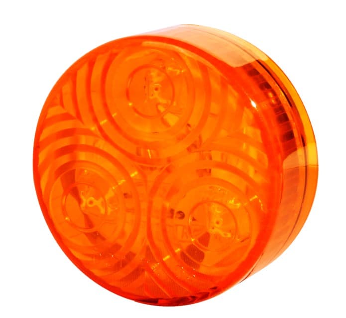 LAMPARA DEMARCADORA REDONDA 2PULG 3LED AMBAR 12V