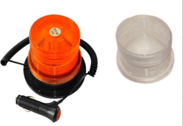 LUZ ALTO PODER DE PREVEN 40 LED 5730SMD AMBAR Y LENTE CRISTAL 2 FUNC/S C/ENCENDEDOR IMAN TORN/O