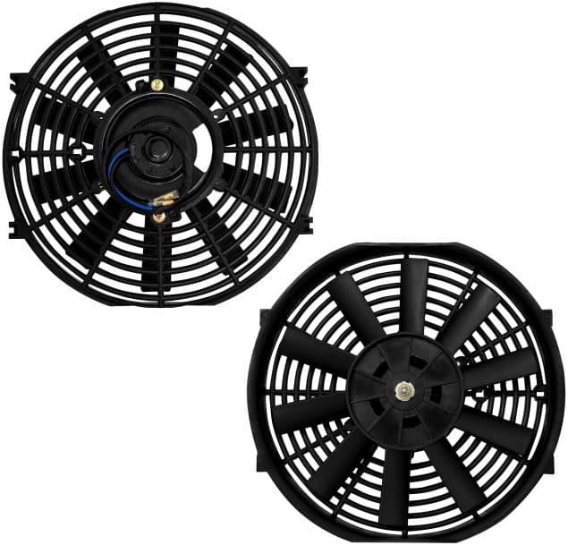 MOTOVENTILADOR UNIVERSAL 14 PULGADAS 24V GIRO DERECHO - VENTILACION HACIA AFUERA 100 WATTS