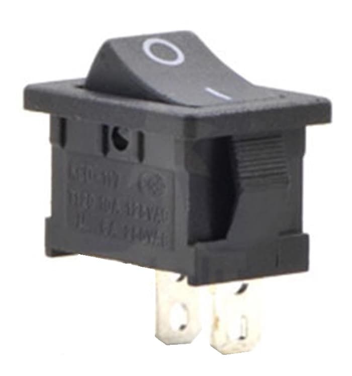 SWITCH TECLA 2P BALANCIN MINIATURA PEQUENO NEGRO PAQ X 10