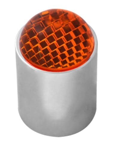 PUNTA DE REPUESTO PARA GUIA DE BUMPER AMBAR CROM 2PC
