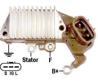 REGULADOR (IN437) 12V NIPPONDENSO INCORPORADO S-IG-L TOYOTA 4.5 RUNNER T100 TACOMA