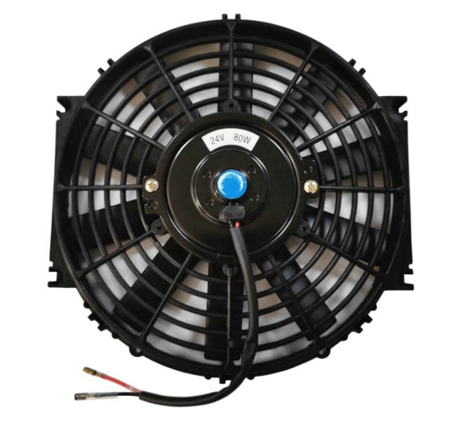 MOTOVENTILADOR UNIVERSAL 12 PULGADAS 24V GIRO DERECHO - VENTILACION HACIA AFUERA 80 WATTS