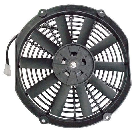 MOTOVENTILADOR UNIVERSAL 14 PULGADAS 24V GIRO DERECHO - VENTILACION HACIA AFUERA 100 WATTS