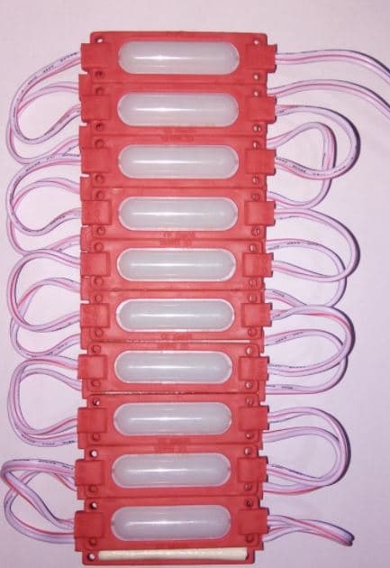 MODULO PASTILLA LED ROJO 24V PAQX10
