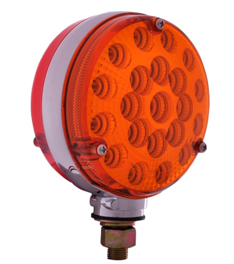 SEMAFORO REDONDO LED DOBLE CARA 42 LED AMARILLO/ROJO12V KTC PROMO