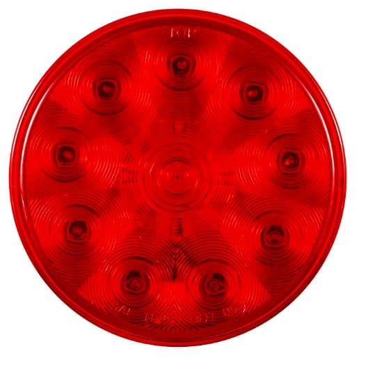 LAMPARA STOP REDONDA 4 PULG 10 LED SMD ROJO PARA USO CON CONECTOR MULTIVOLTAJE
