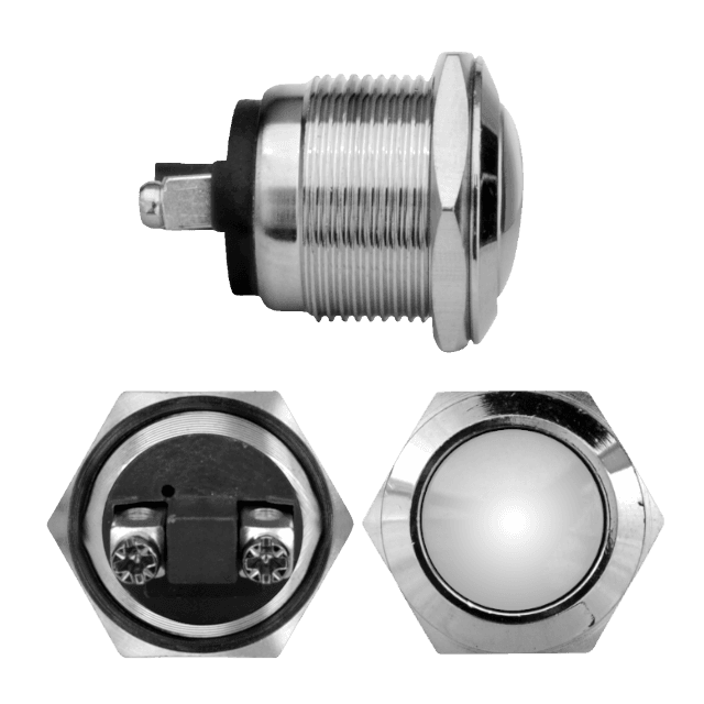 SWITCH (CAJAX10) STARTER REDONDO METALICO (O19MM) 12V-4AMP