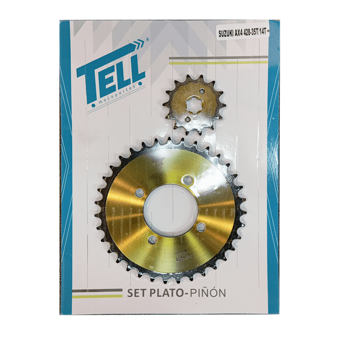 SET PLATO PINON 14-35T-428H-120L-4H - SUZUKI AX4