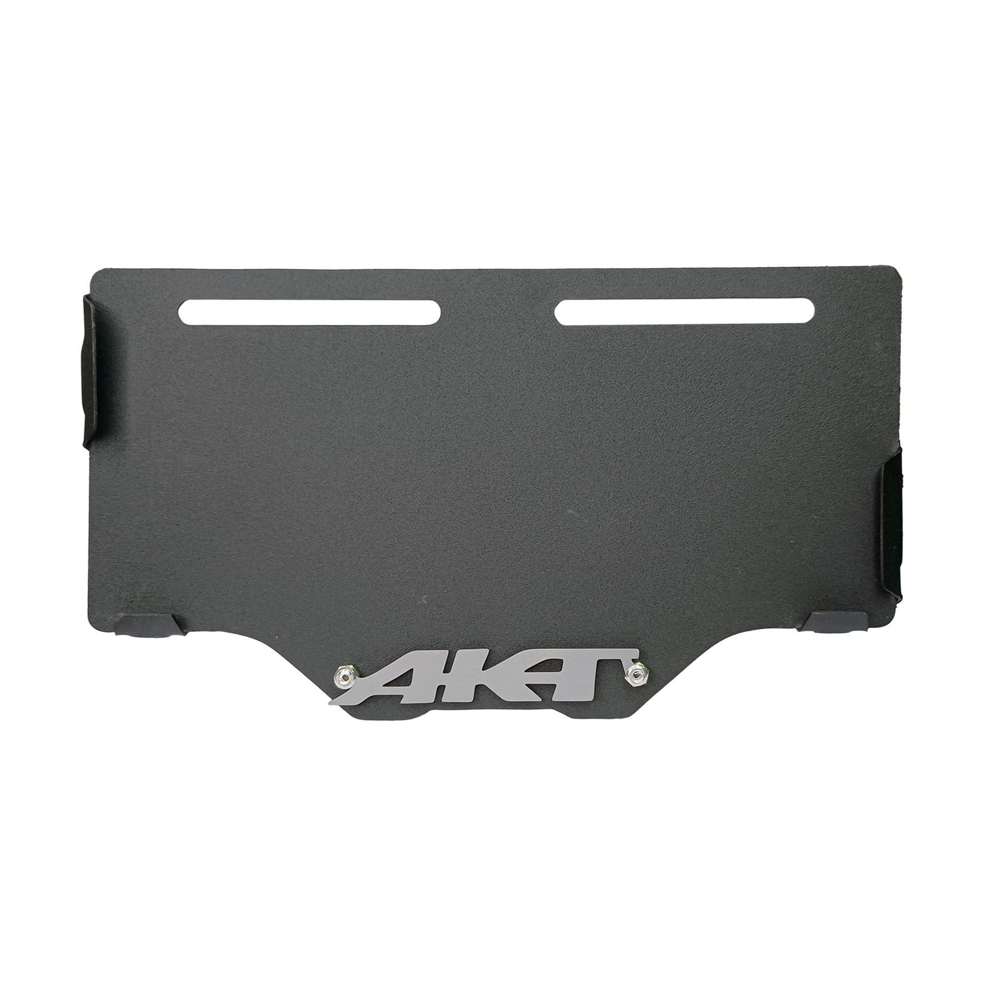 PORTA PLACA AKT NEGRO - CROMADO