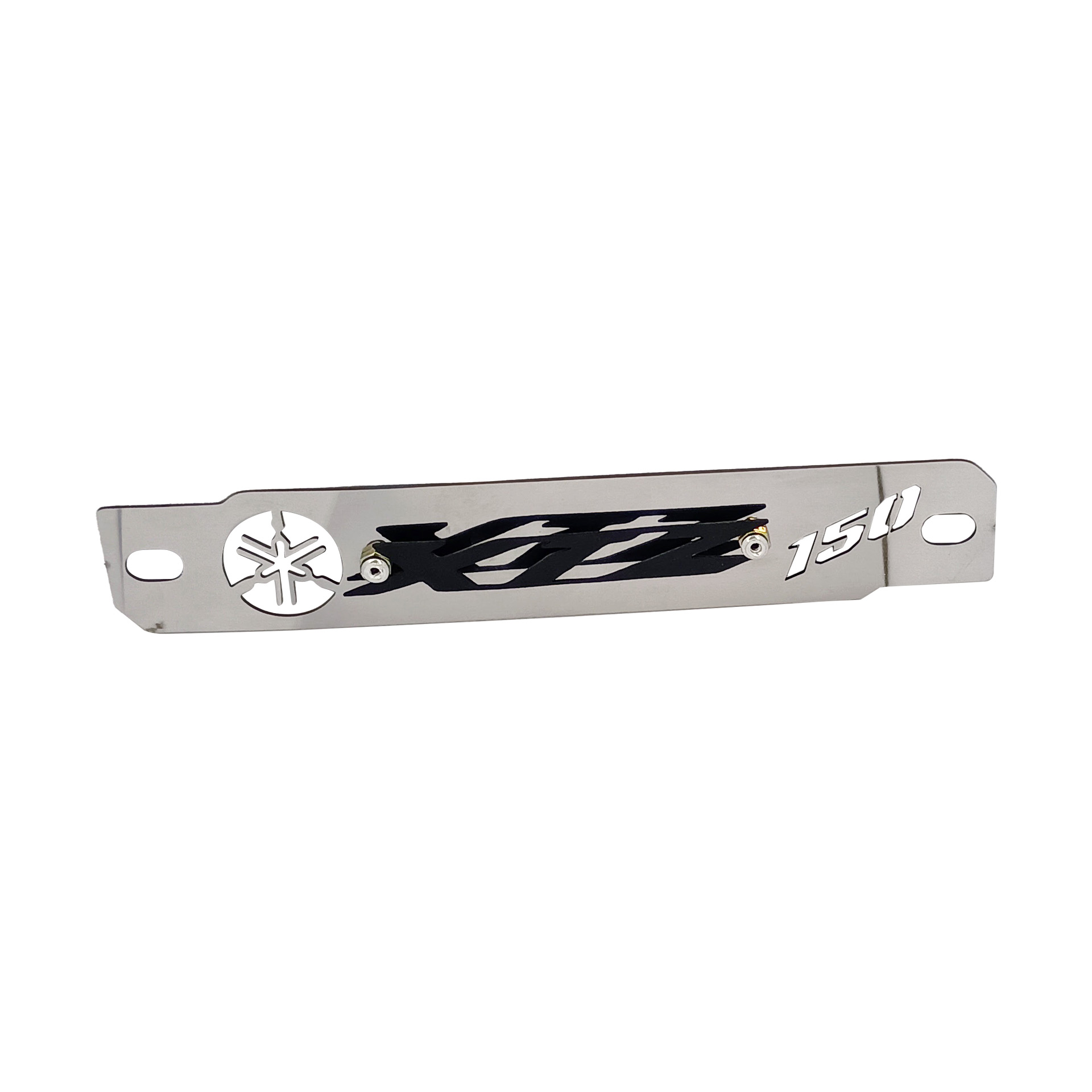 LAMINA DE RESONADOR XTZ 150 CROMADO - NEGRO