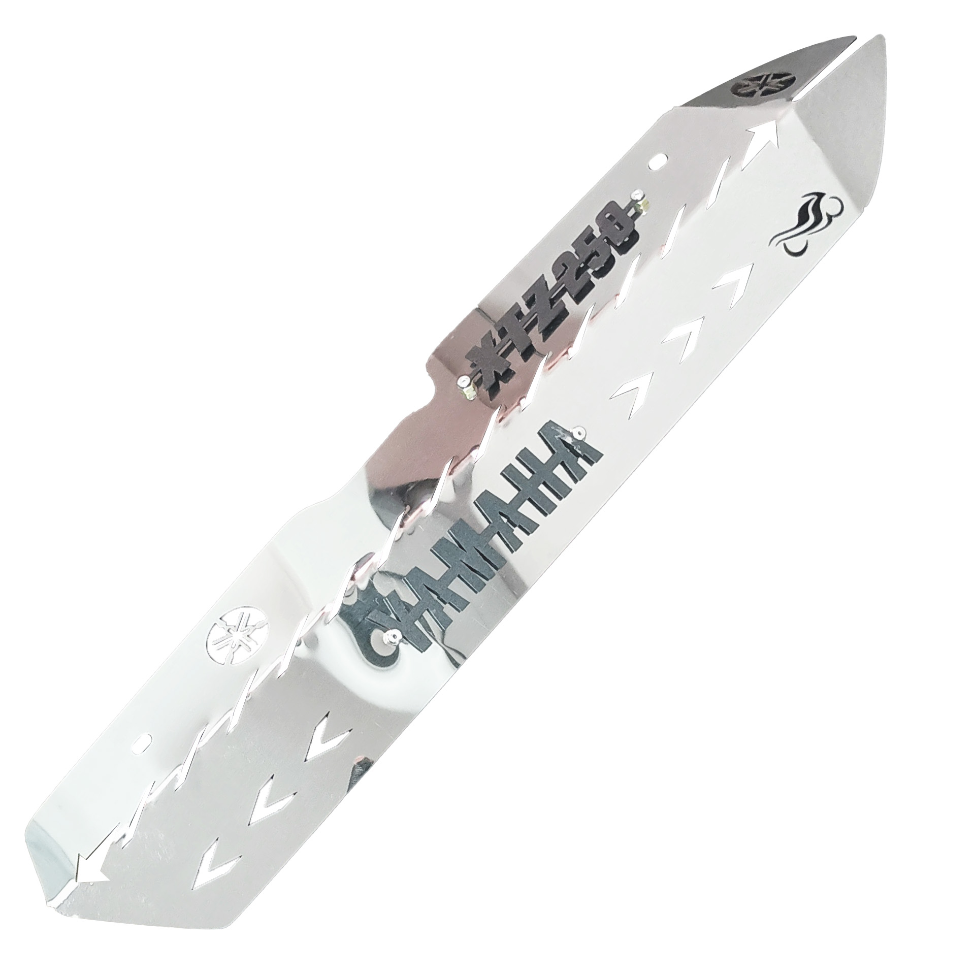 PROTECTOR DE MOFLE TRASERO XTZ 250 CROMADO - NEGRO