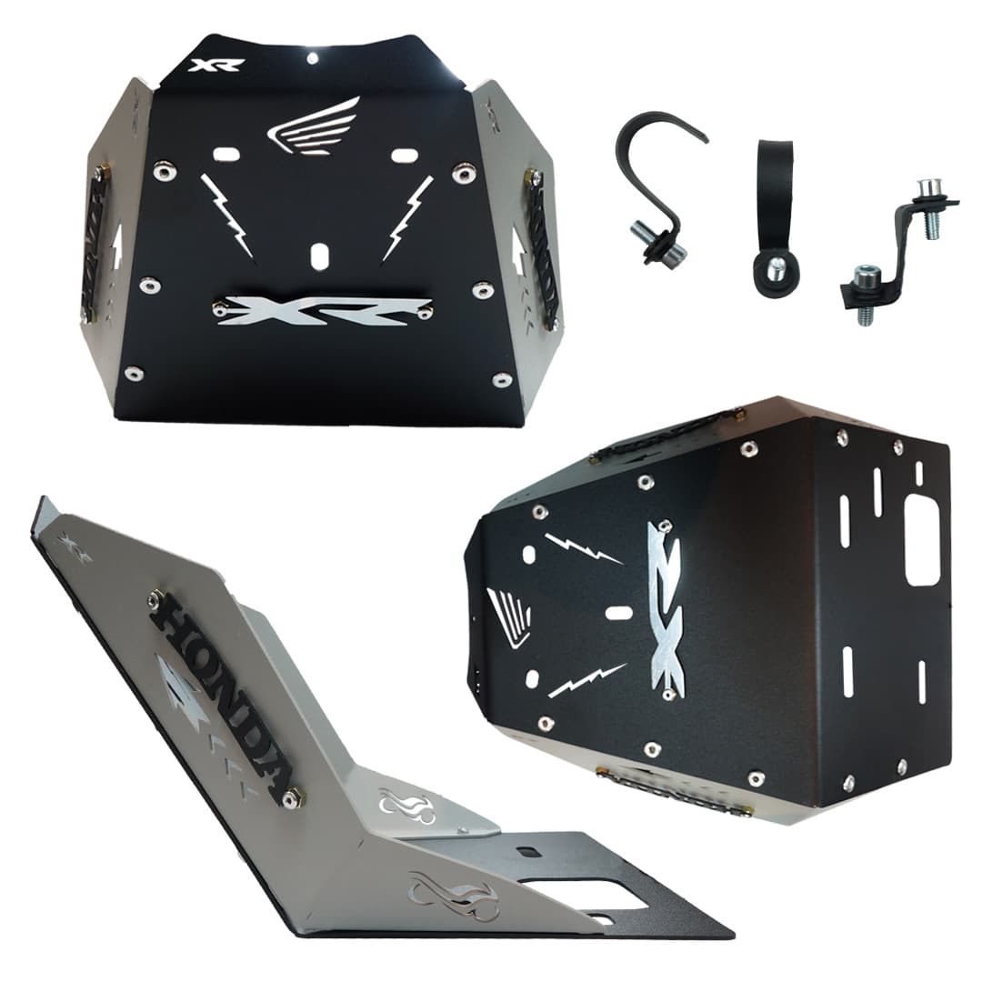 PECHERA HONDA XR 150 NEGRA - LATERAL GRIS