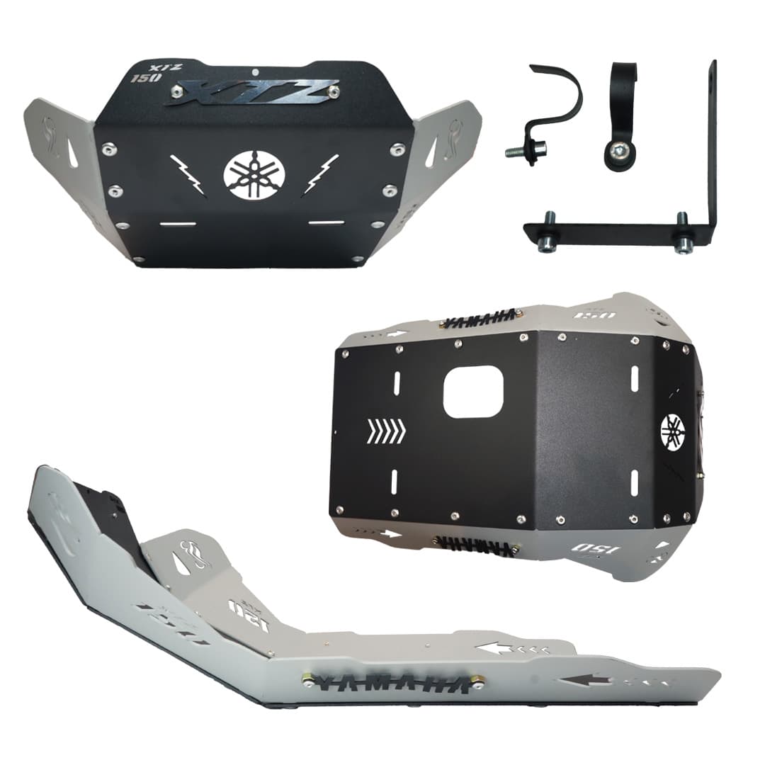 PECHERA XTZ 150 NEGRA - LATERAL GRIS