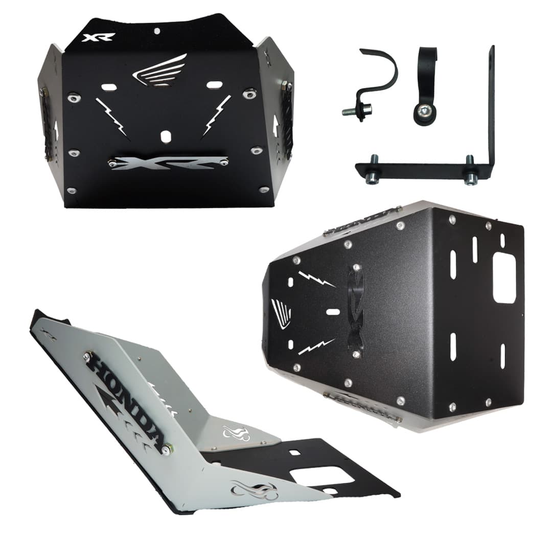 PECHERA HONDA XR 190 NEGRA - LATERAL GRIS