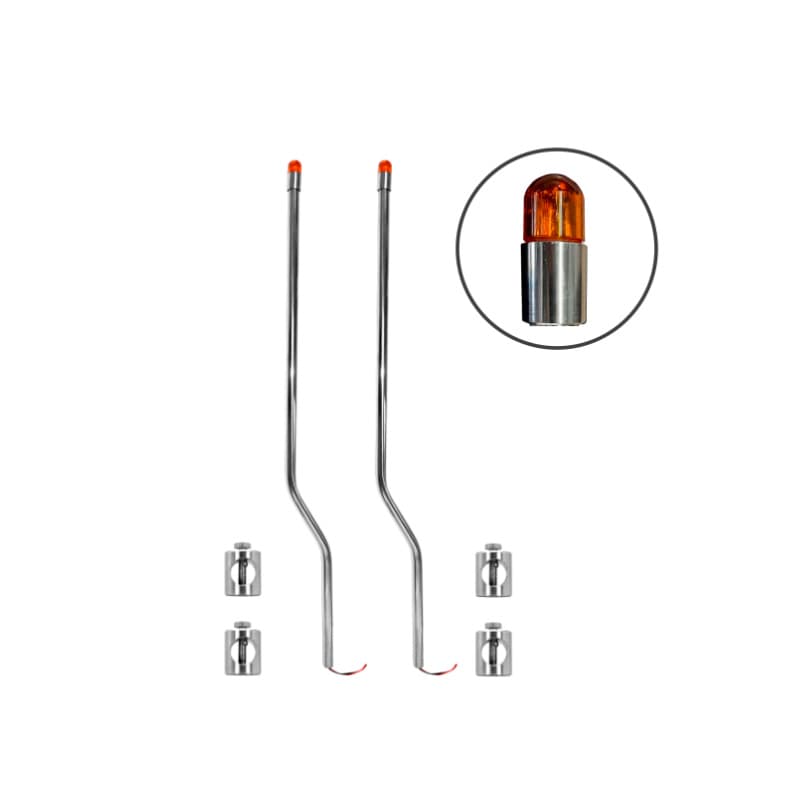 GUIAS DE BUMPER ACERO INOXIDABLE (48PULG 1.21MTS)(310-746AS-48-K) 2PCS KIT
