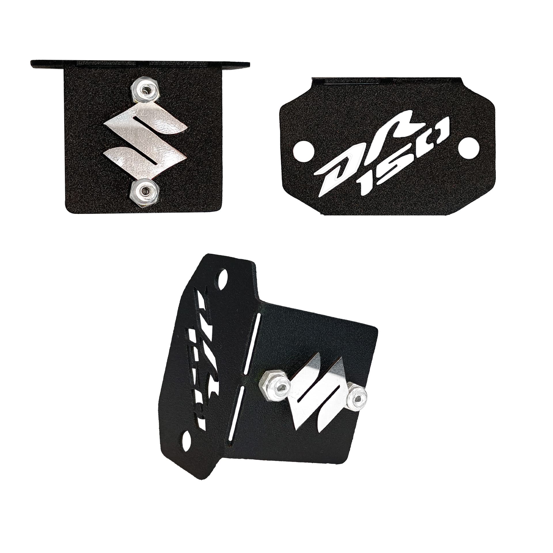 TAPA BOMBA DELANTERA DR 150 NEGRO - CROMADO