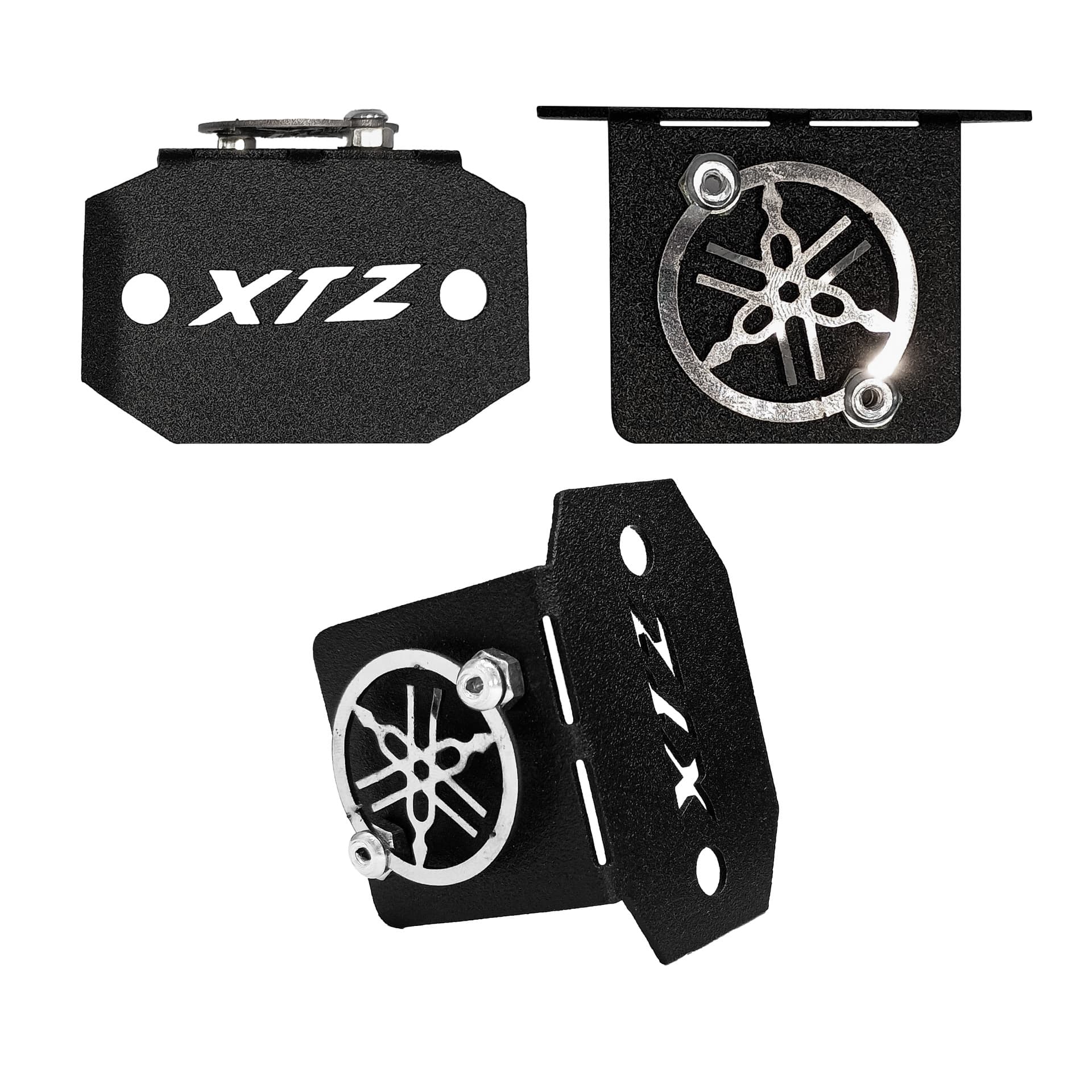 TAPA BOMBA DELANTERA XTZ 150 NEGRO - CROMADO