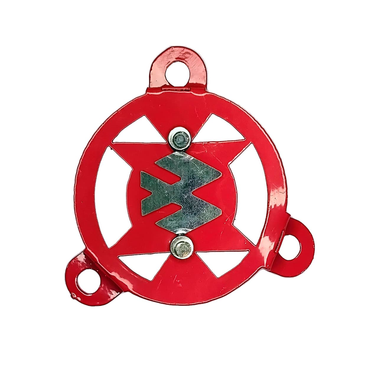 TAPA FILTRO AUTECO BASE ROJA - LOGO CROMADO