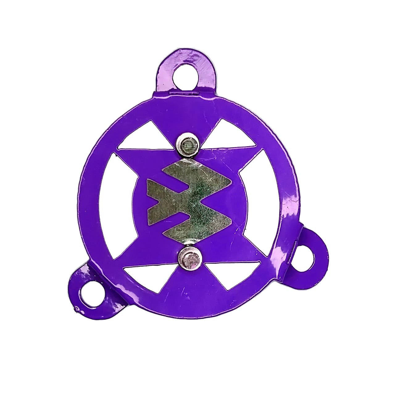 TAPA FILTRO AUTECO BASE MORADA - LOGO CROMADO