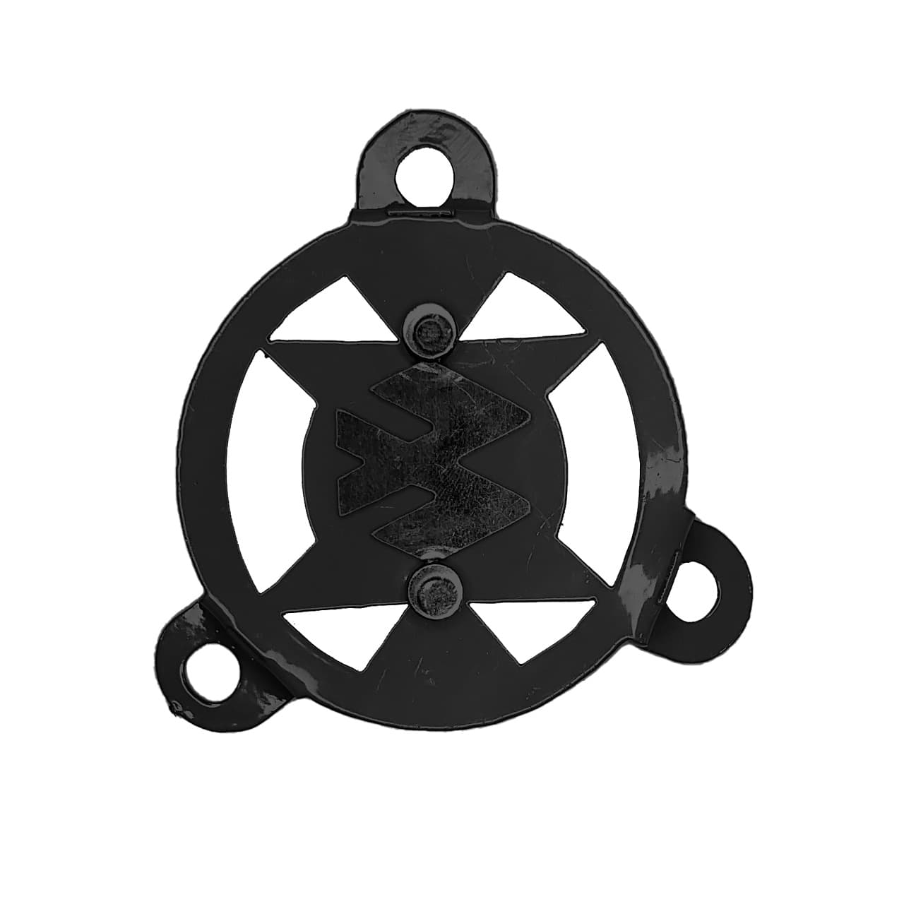 TAPA FILTRO AUTECO BASE NEGRA - LOGO CROMADO