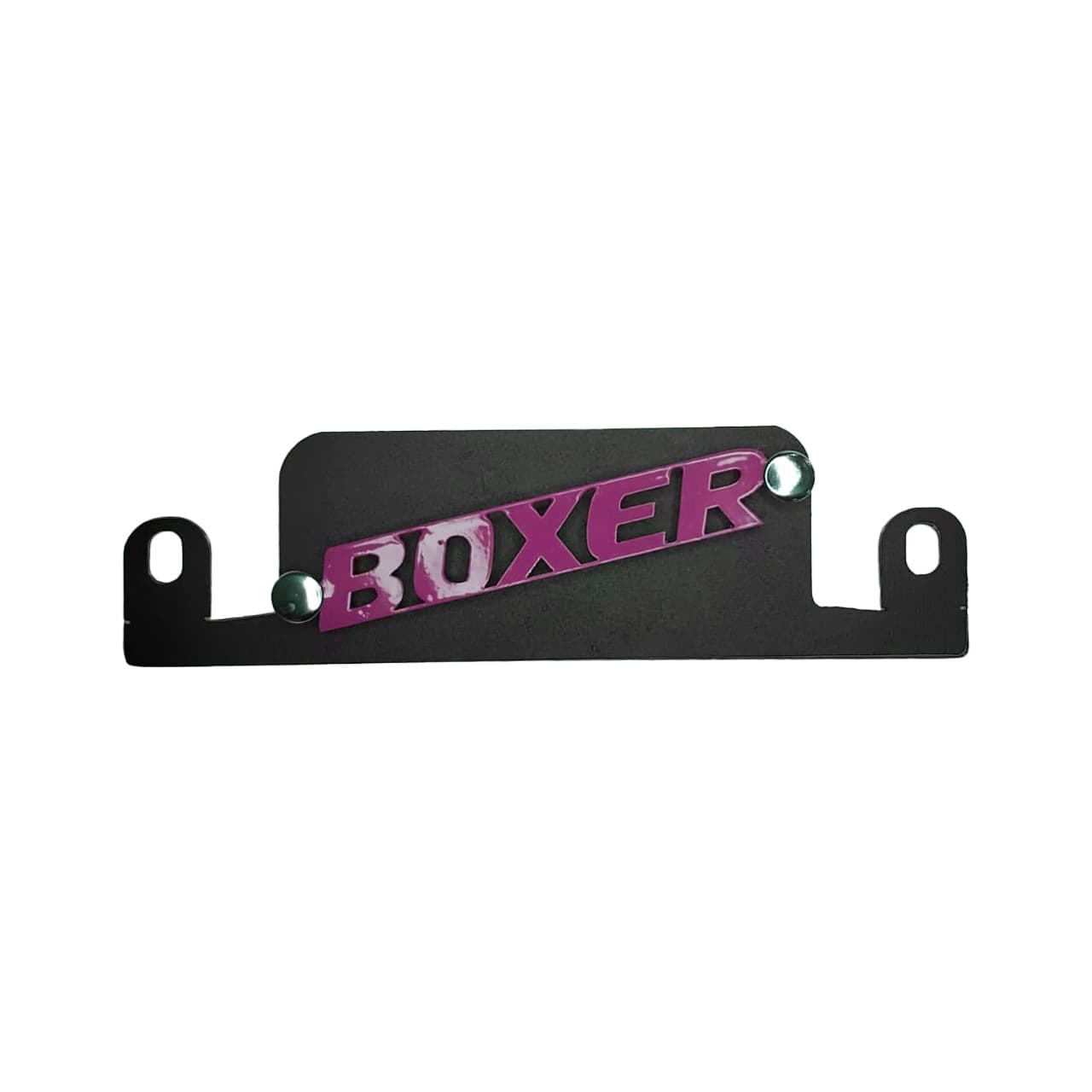 TAPA CULATA BOXER KS FONDO NEGRO - LOGO FUCSIA