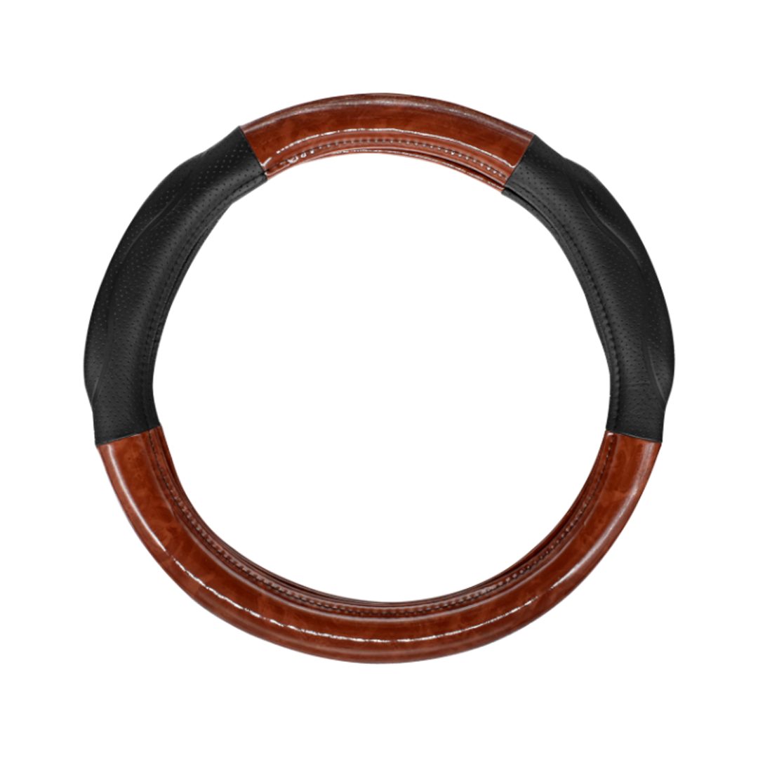 CUBRE TIMON CAMION 18P NEGRO ACOLCHADO / MARRON