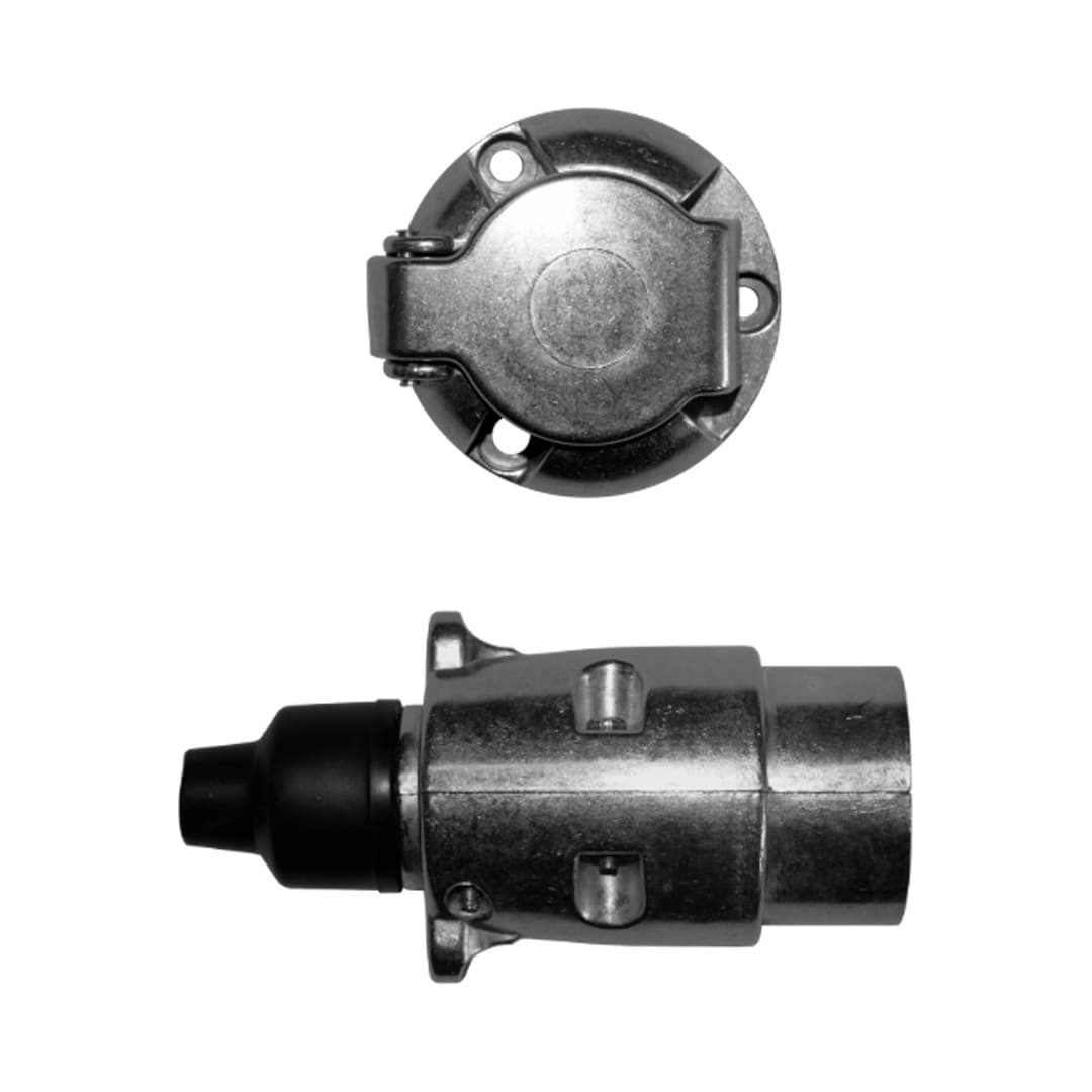 CONECTOR TRAILER 7 VIAS HEMBRA Y MACHO TIPO LIVIANO (SET)