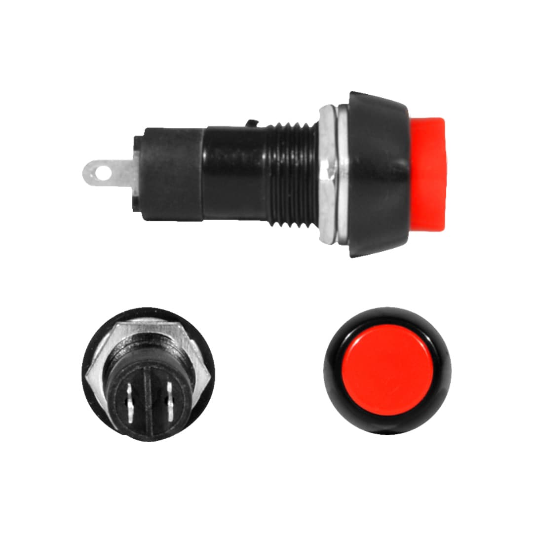 SWITCH (CAJAX10) STARTER REDONDO ROJO (O12MM)