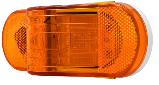LAMPARA DEMARCADORA OVALADA 9 LED AMBAR 12V