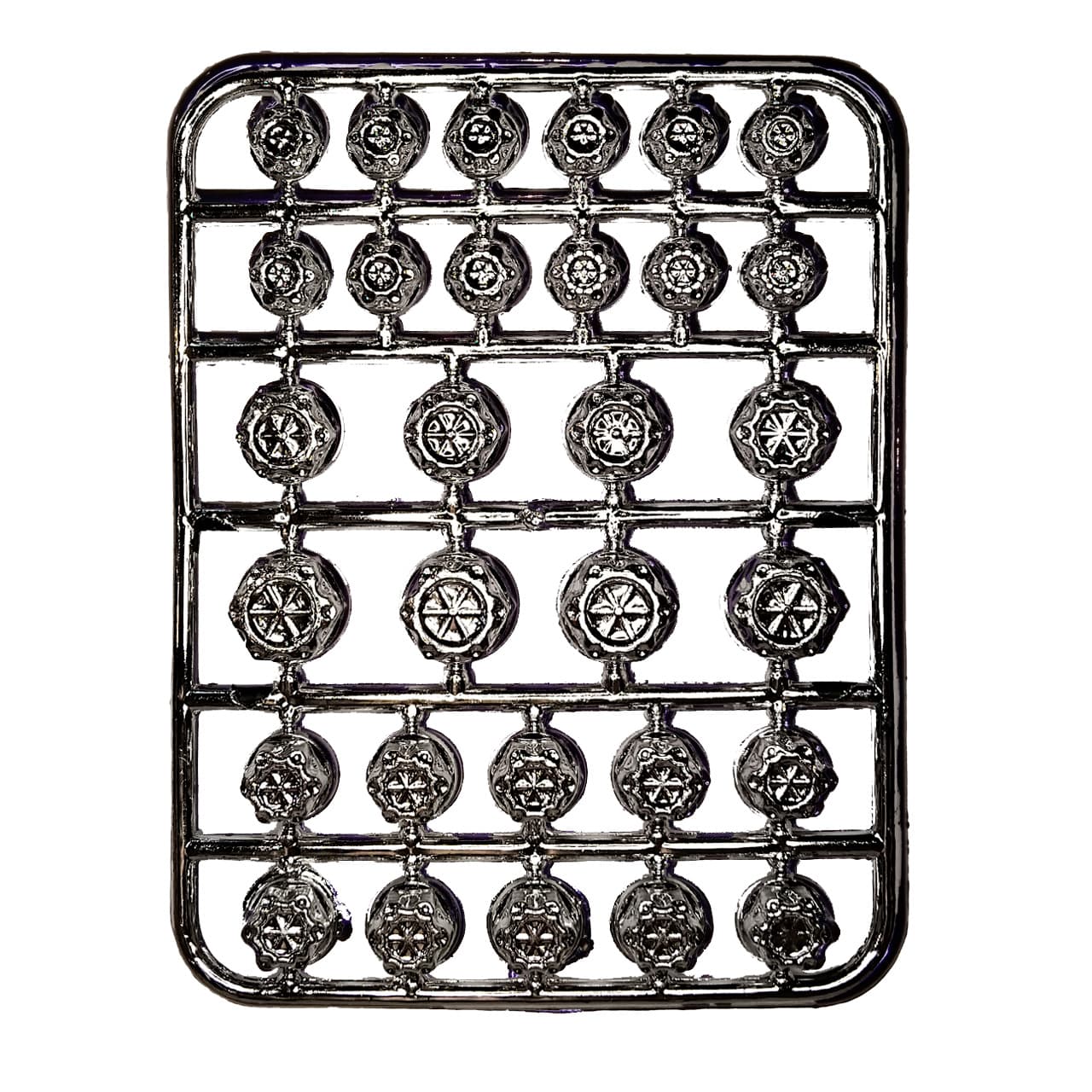 TAPA TORNILLO PLATA SET