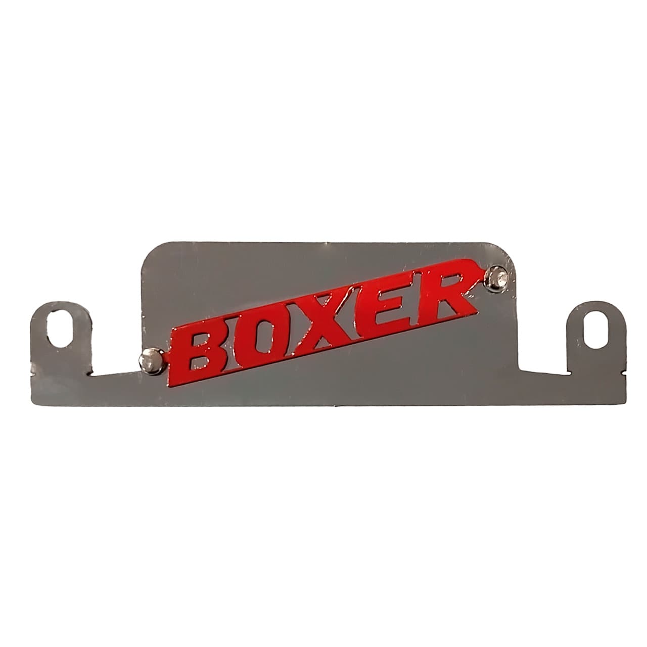 TAPA CULATA BOXER KS FONDO CROMADO - LOGO ROJO