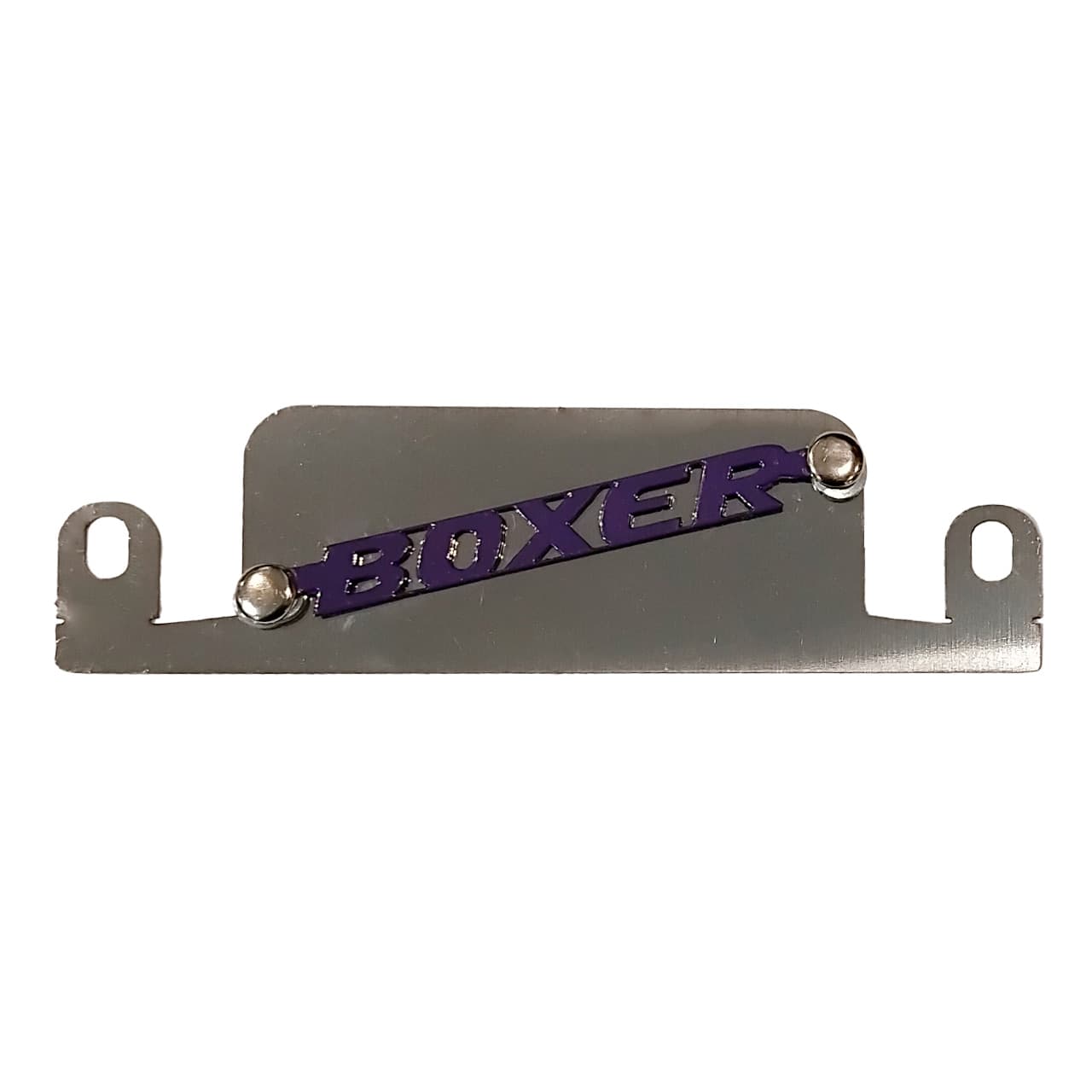 TAPA CULATA BOXER KS FONDO CROMADO - LOGO MORADO
