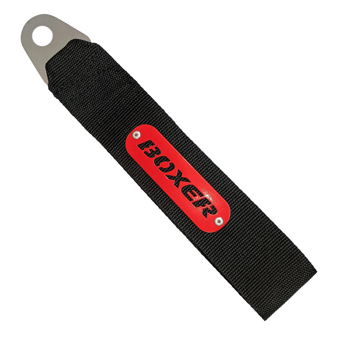 REATA ROJA CON LAMINA DE ACERO BOXER
