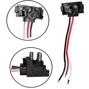 SOCKET CONECTOR PARA LAMPARA STOP Y DIRECCIONAL 3 PINES PAQ X 10